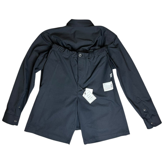 Maison MIHARA YASUHIRO deconstructed combo cotton shorts