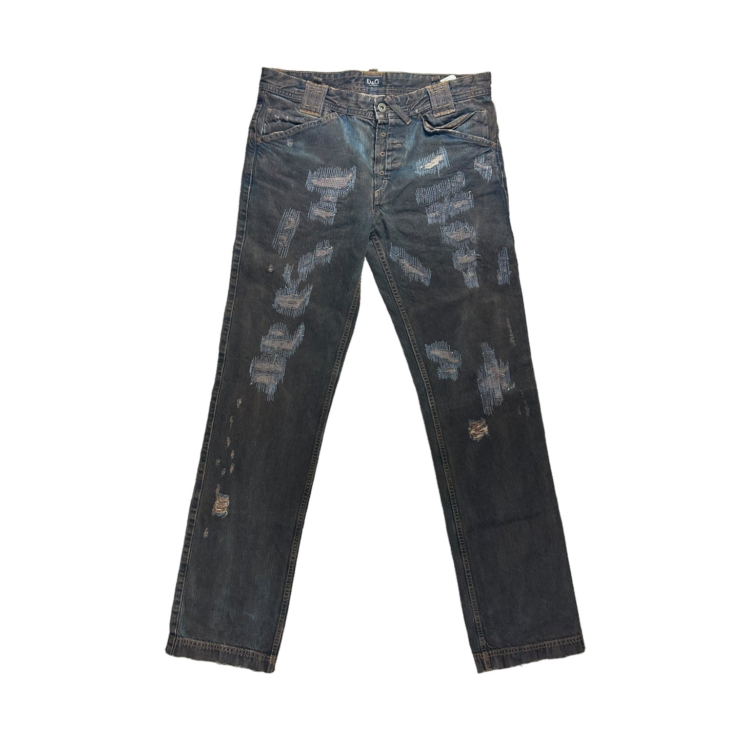 Dolce & Gabbana boro stitched jeans