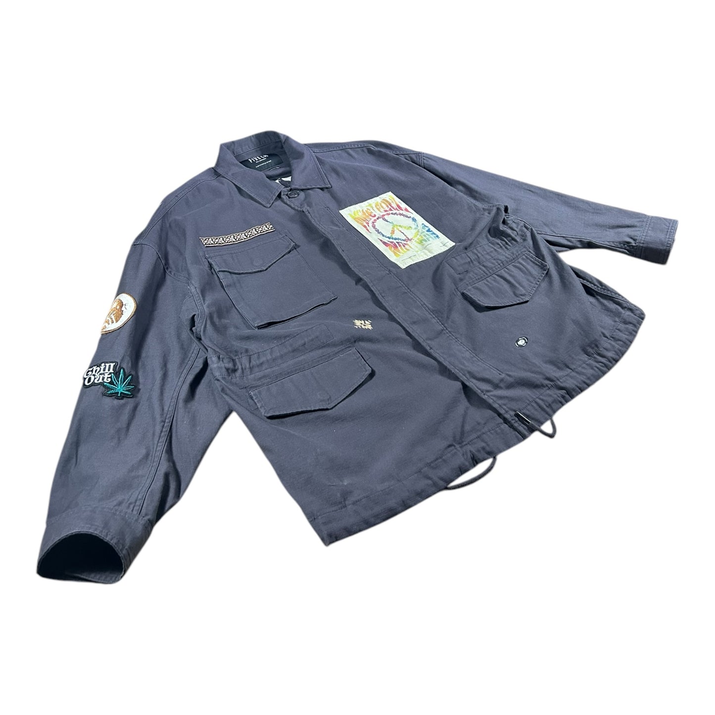 FIVE CM patch detail cotton jacket