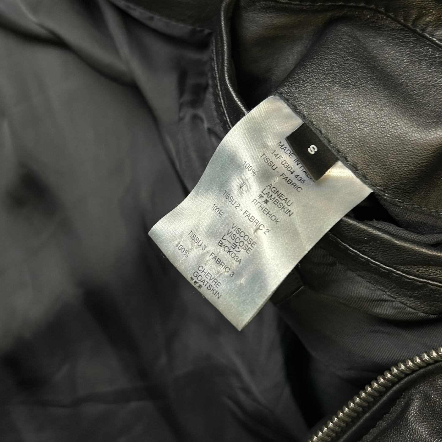 Givenchy SS15 lamb leather hooded jacket