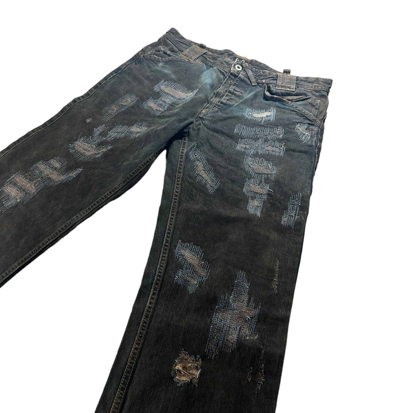 Dolce & Gabbana boro stitched jeans