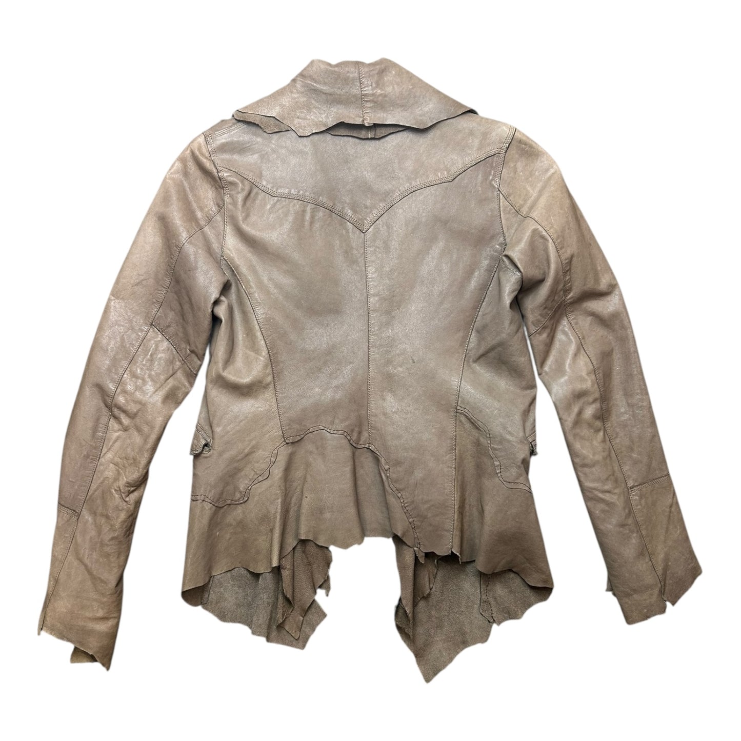 GOA layered leather jacket