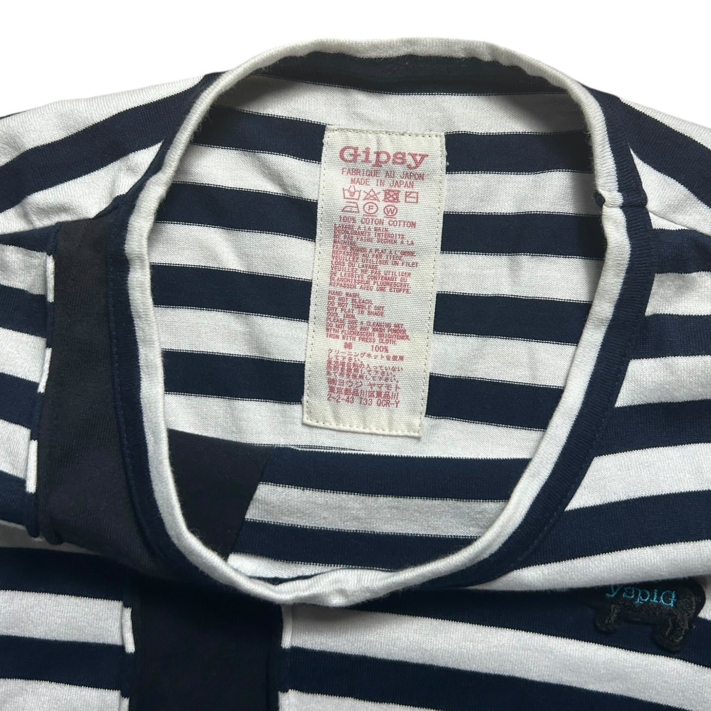 Gipsy Yohji Yamamoto striped long sleeve
