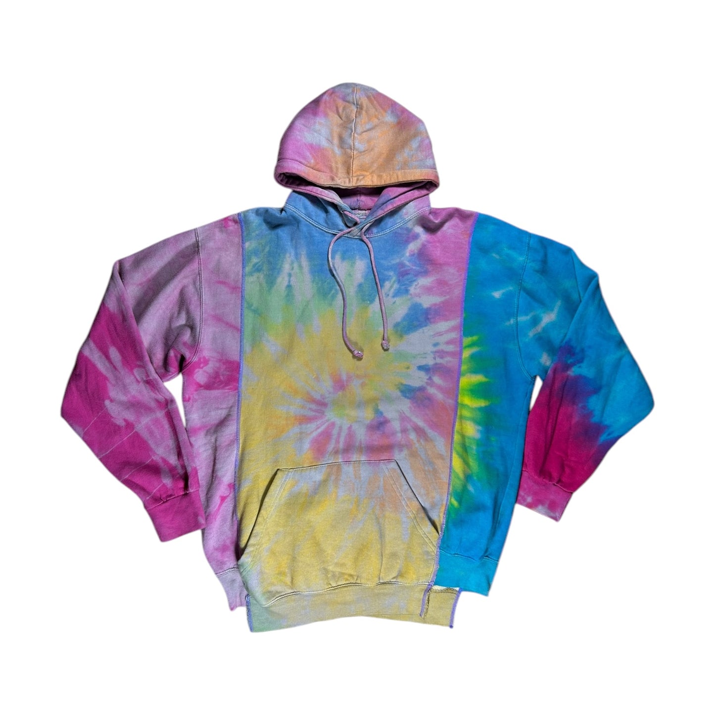 Needles rebuild multicoloured tie-dye Hoodie