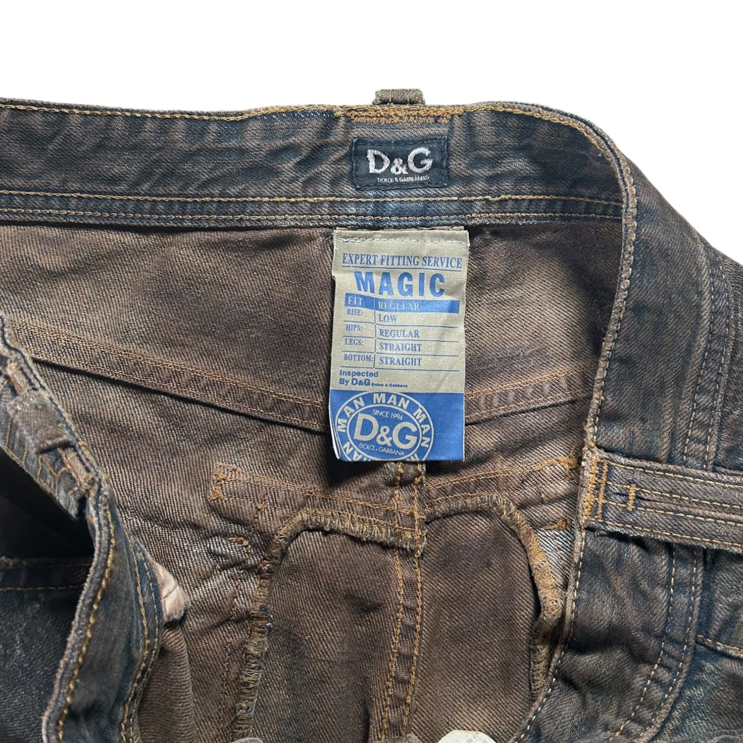 Dolce & Gabbana boro stitched jeans