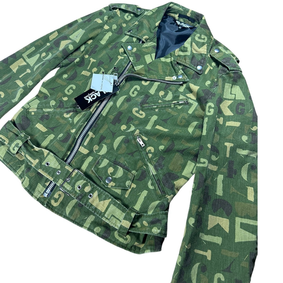 Comme des Garçons BLACK 2014 Printed Biker Jacket