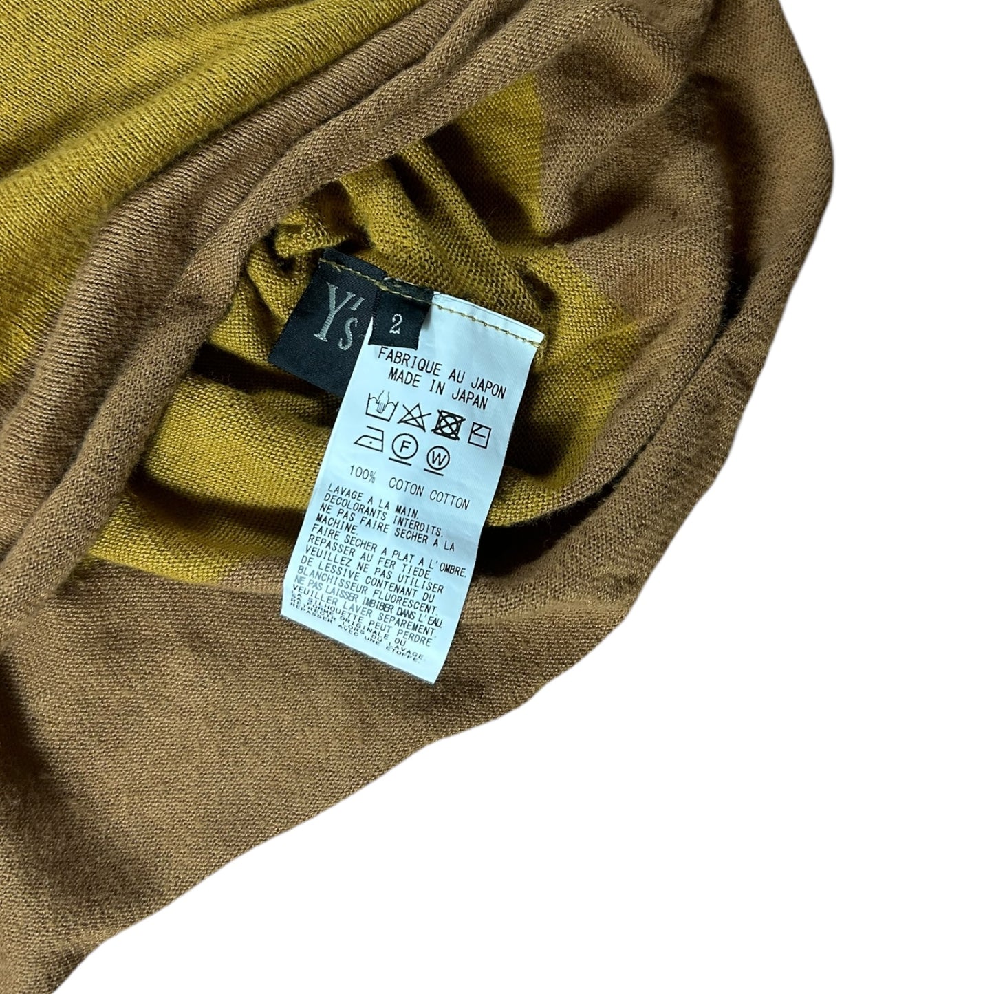 Y’s Yohji Yamamoto 2 tone jumper