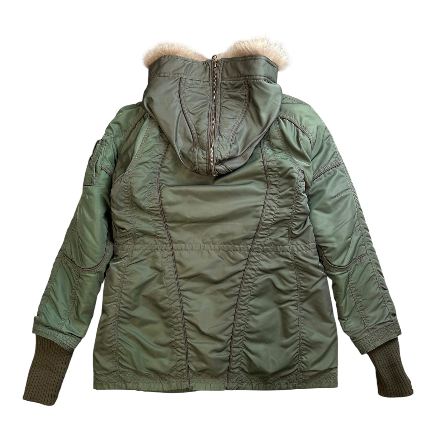 G.O.A Military Parka with Faux Fur Hood Heavy Duty Zipper