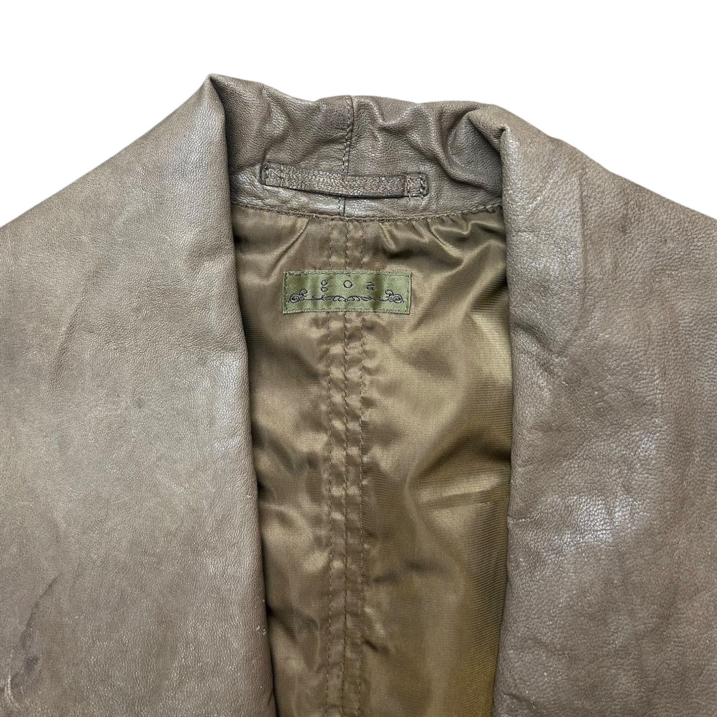 GOA layered leather jacket