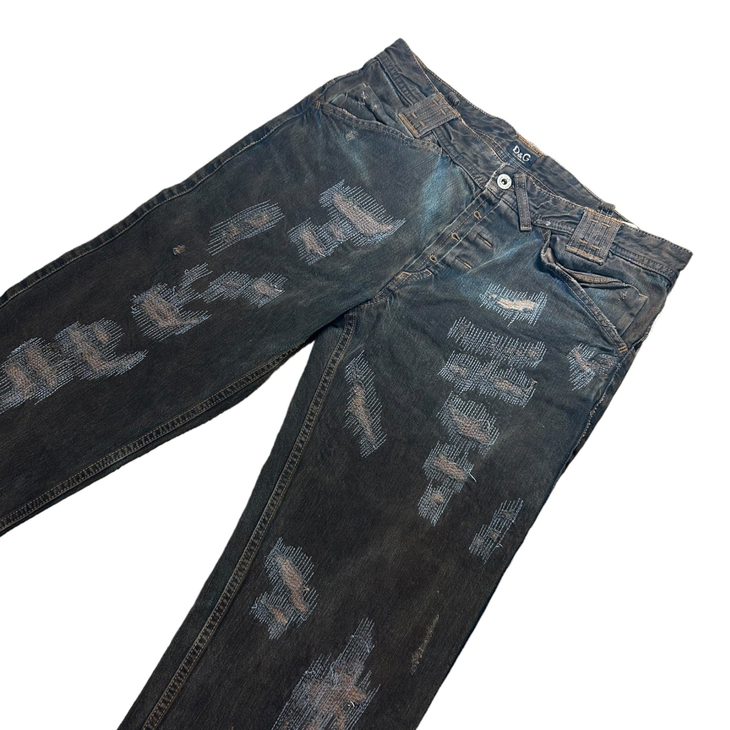 Dolce & Gabbana boro stitched jeans