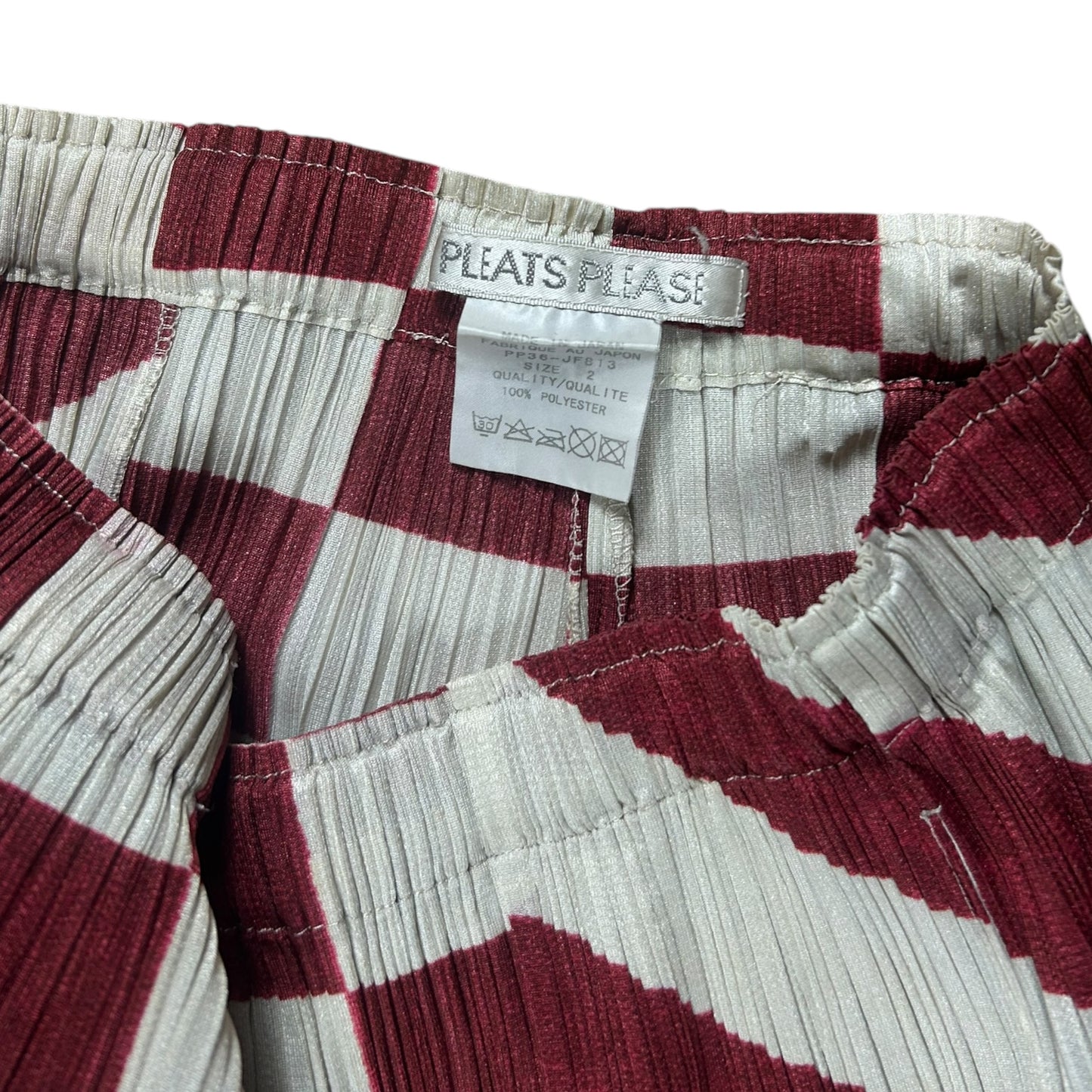 Issey Miyake pleats please checked sweatpants