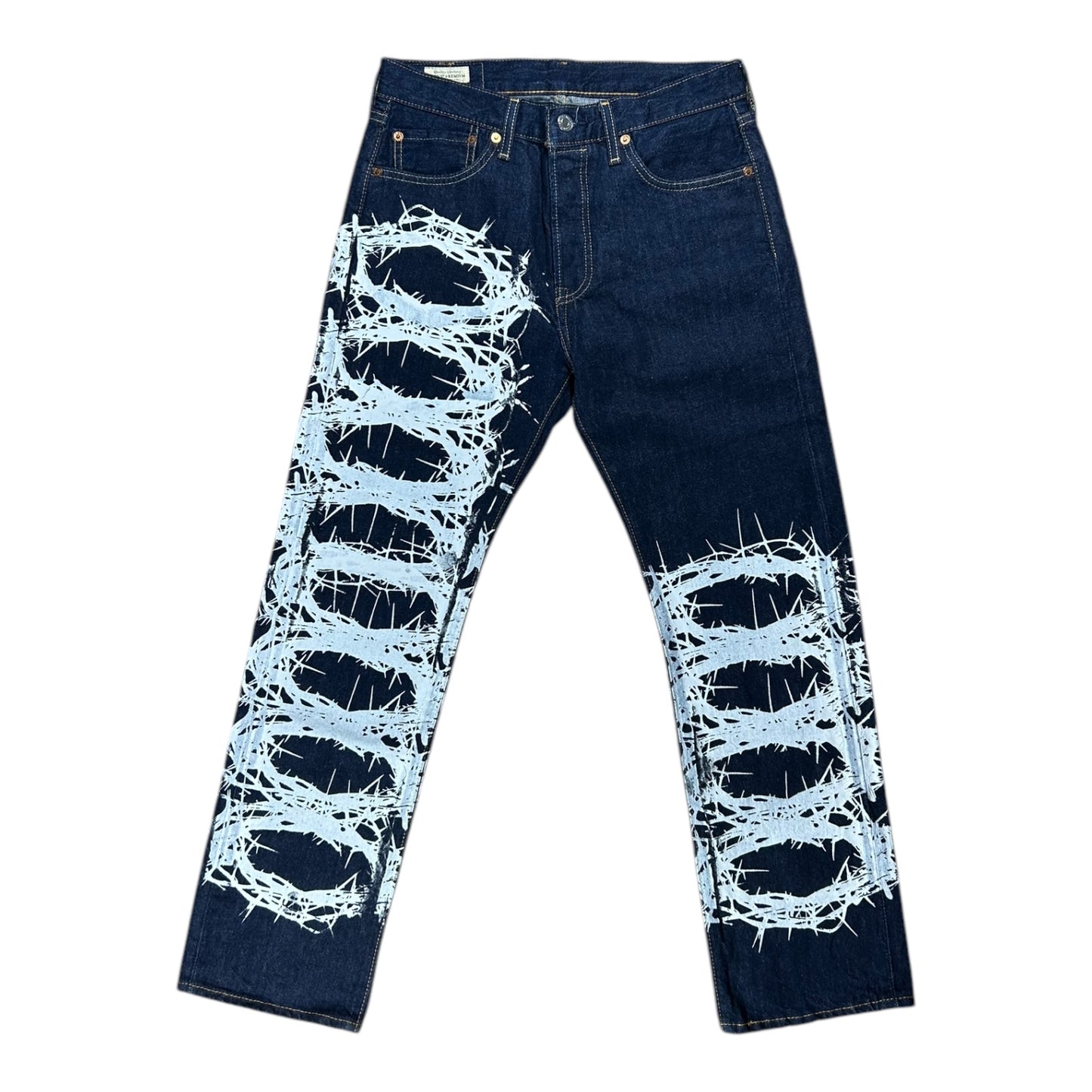 Levi’s 501 Jesus reef jeans