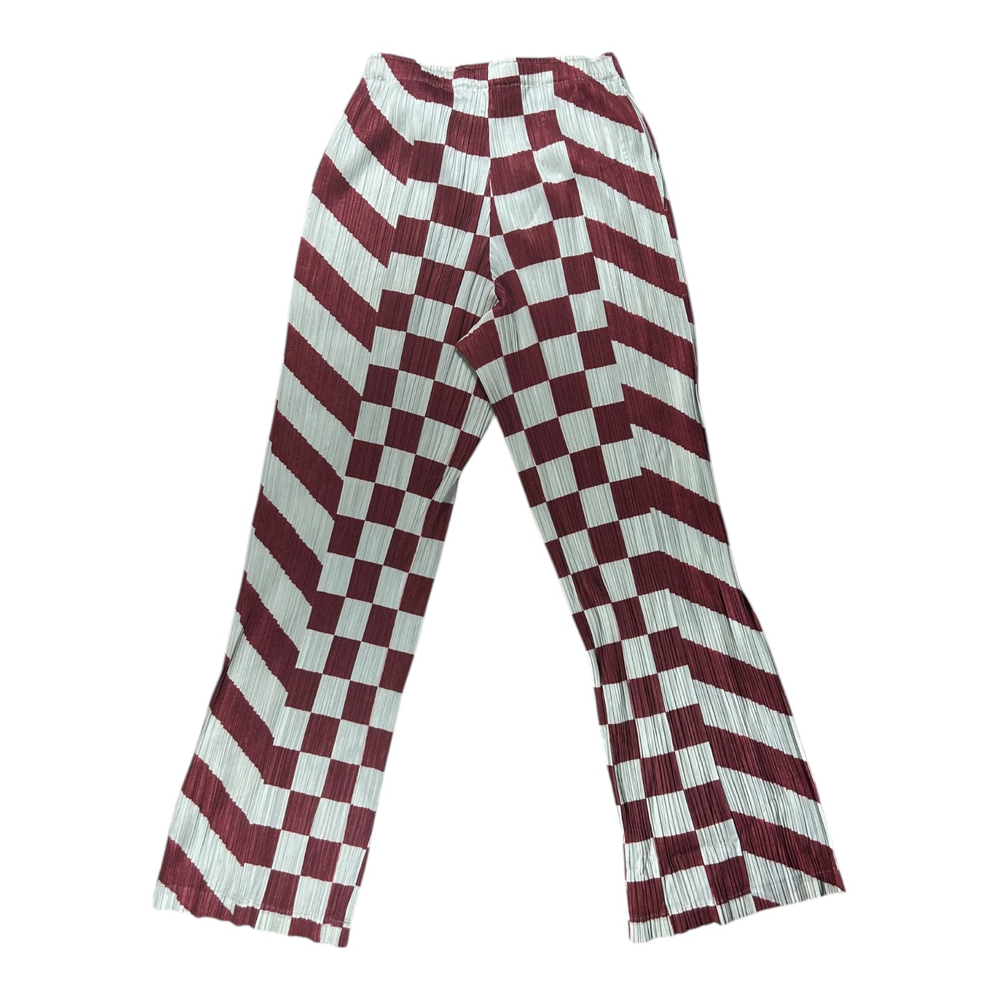 Issey Miyake pleats please checked sweatpants