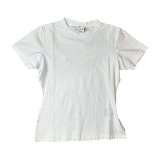 Vetements Women's White Slim Fit T-Shirt