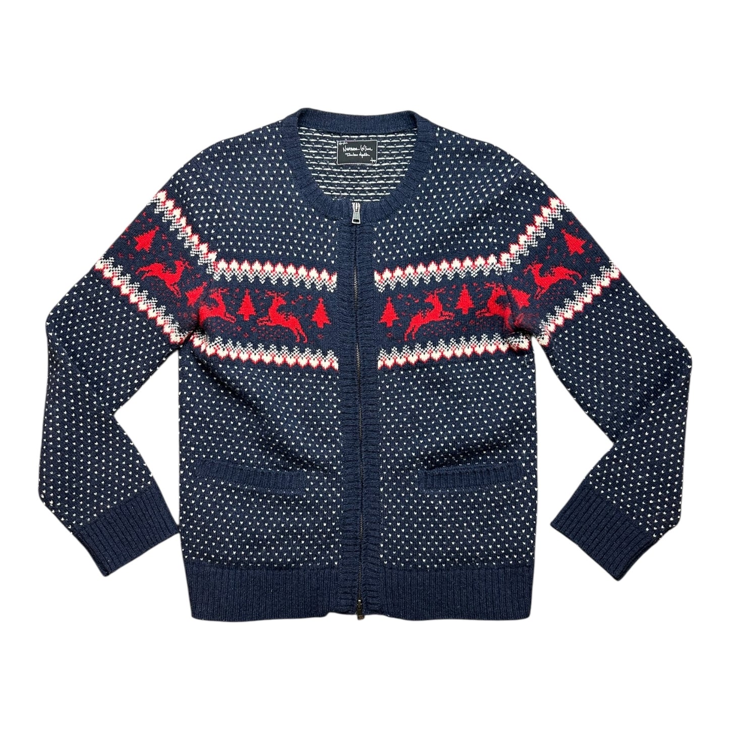 Number (N)ine AW08 Knitted zip up cardigan