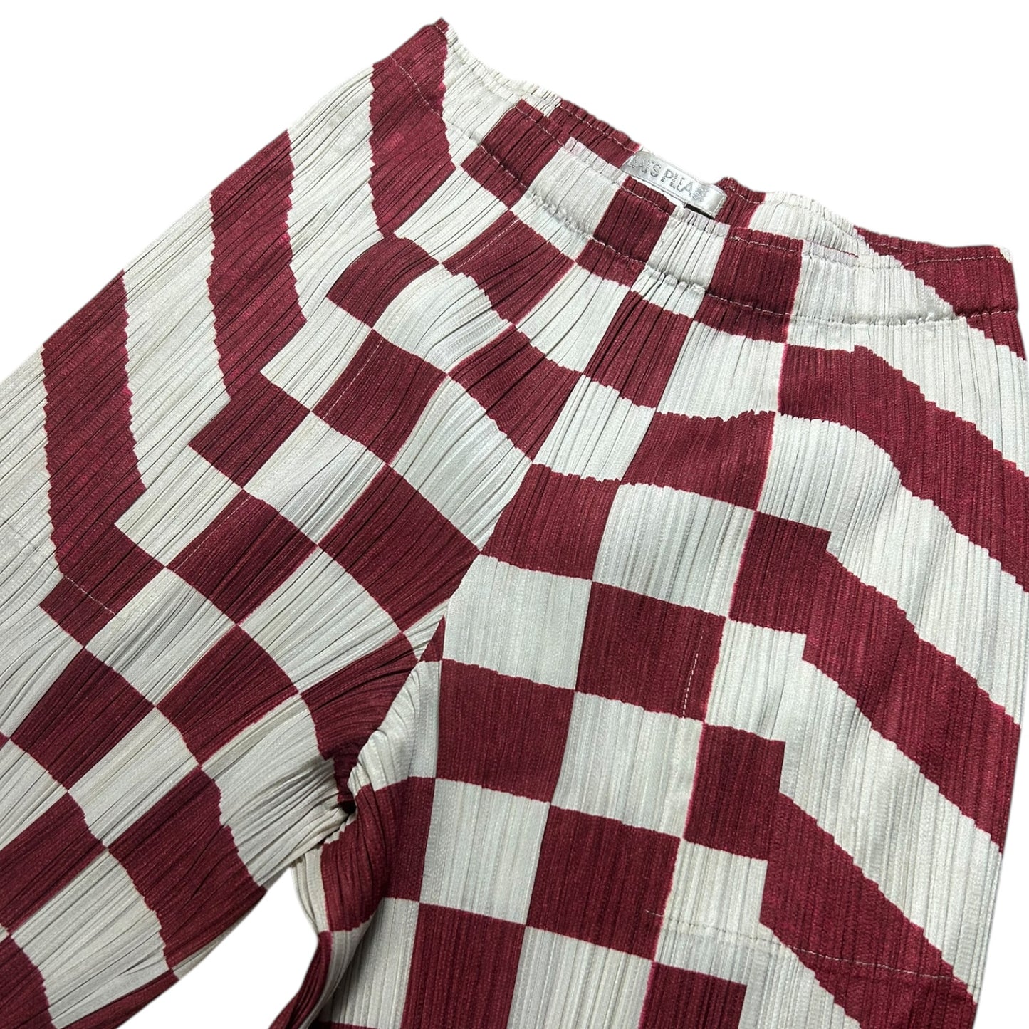 Issey Miyake pleats please checked sweatpants