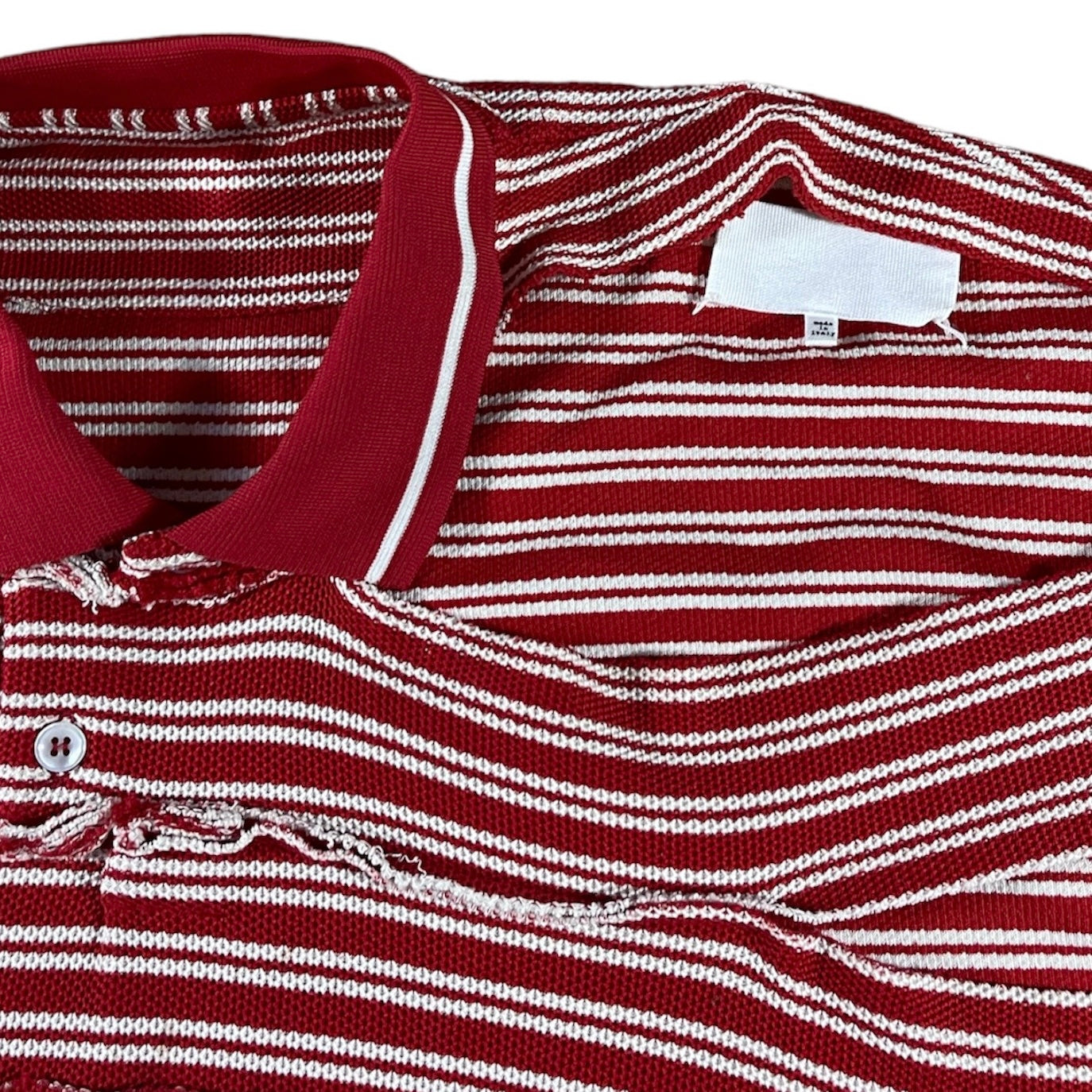 Maison Margiela asymmetrical deconstructed Polo Shirt