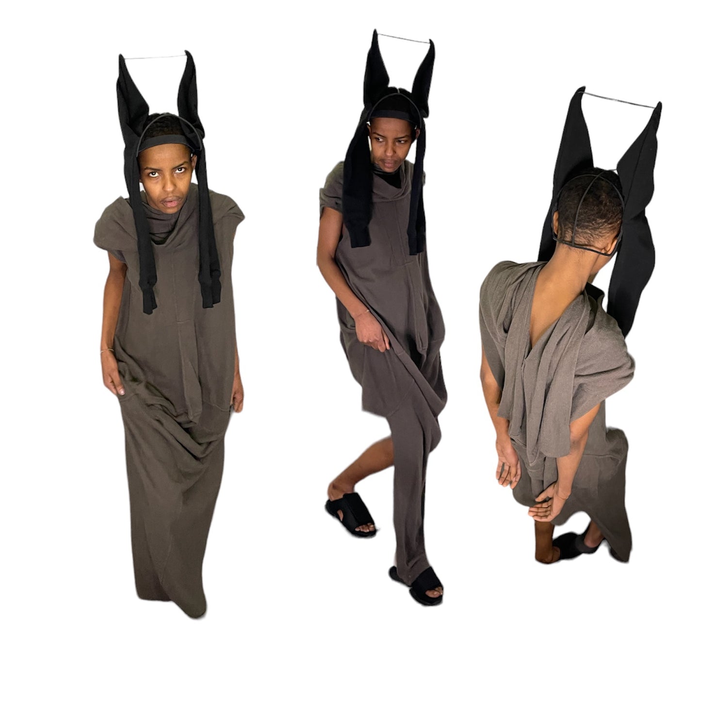 Rick Owens Cyclops 16' Jersey Layered Dress