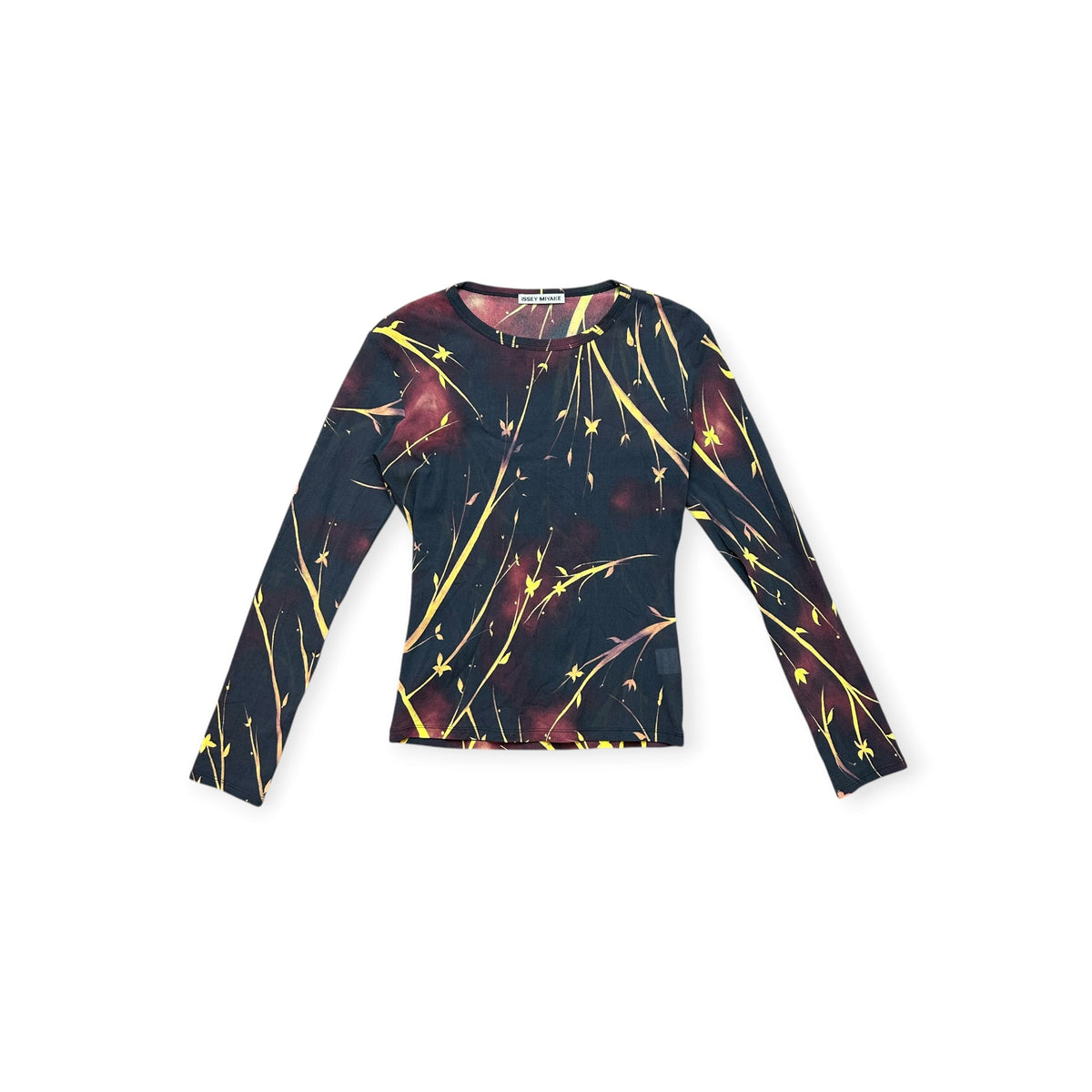 Issey Miyake long-sleeve mesh top