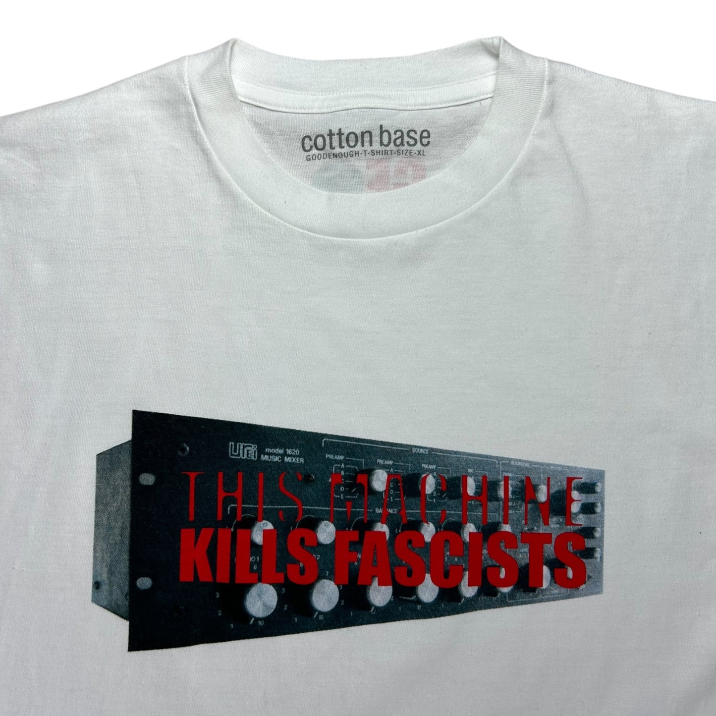 Table Top Fragment design ‘05 - 'This Machine Kills Fascists' Red Graphic T-Shirt