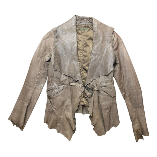 GOA layered leather jacket