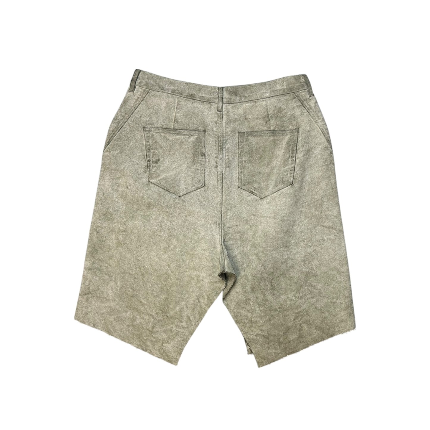 Rick Owens Drkshdw Khaki Porterville Slivered Midi Skirt