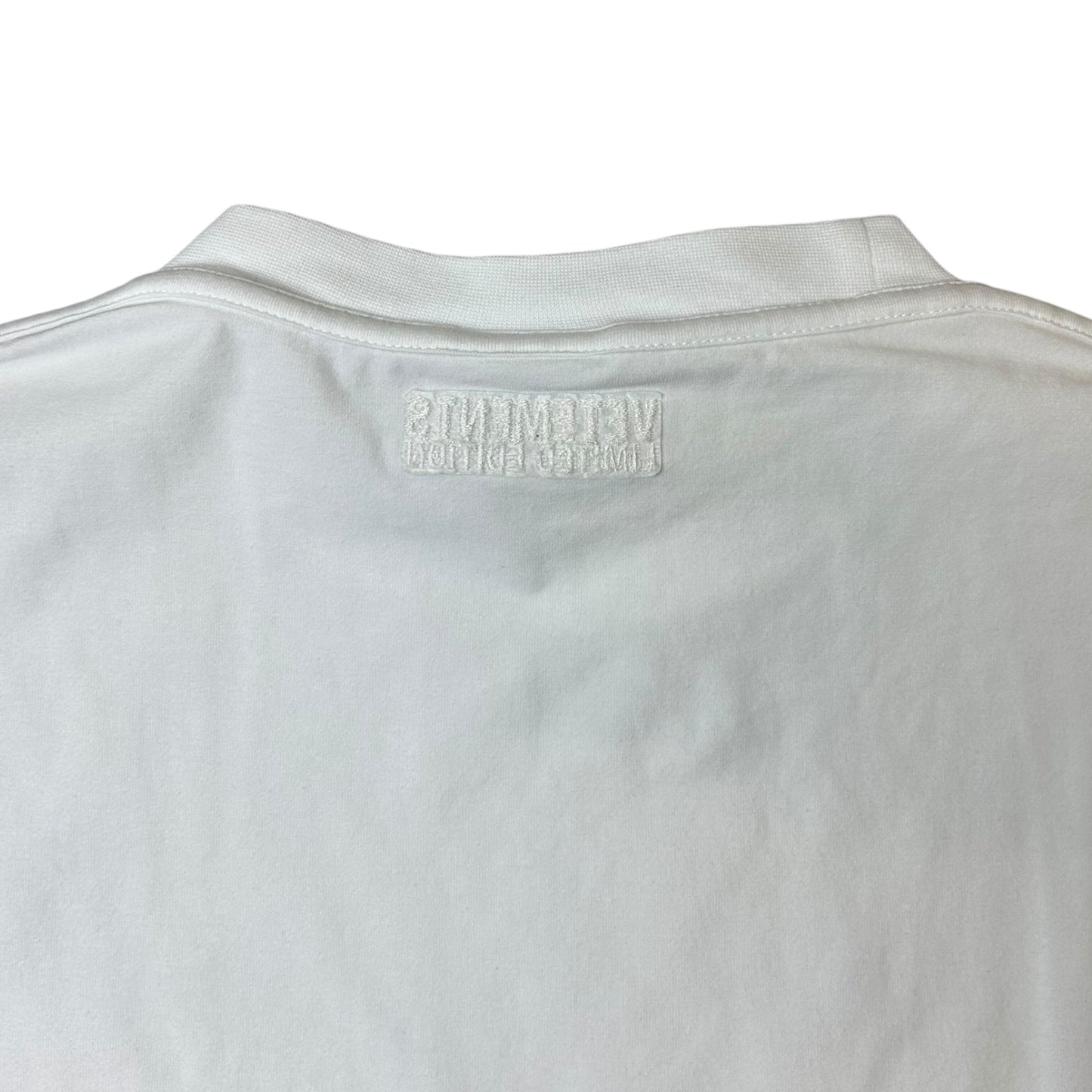 Vetements Women's White Slim Fit T-Shirt