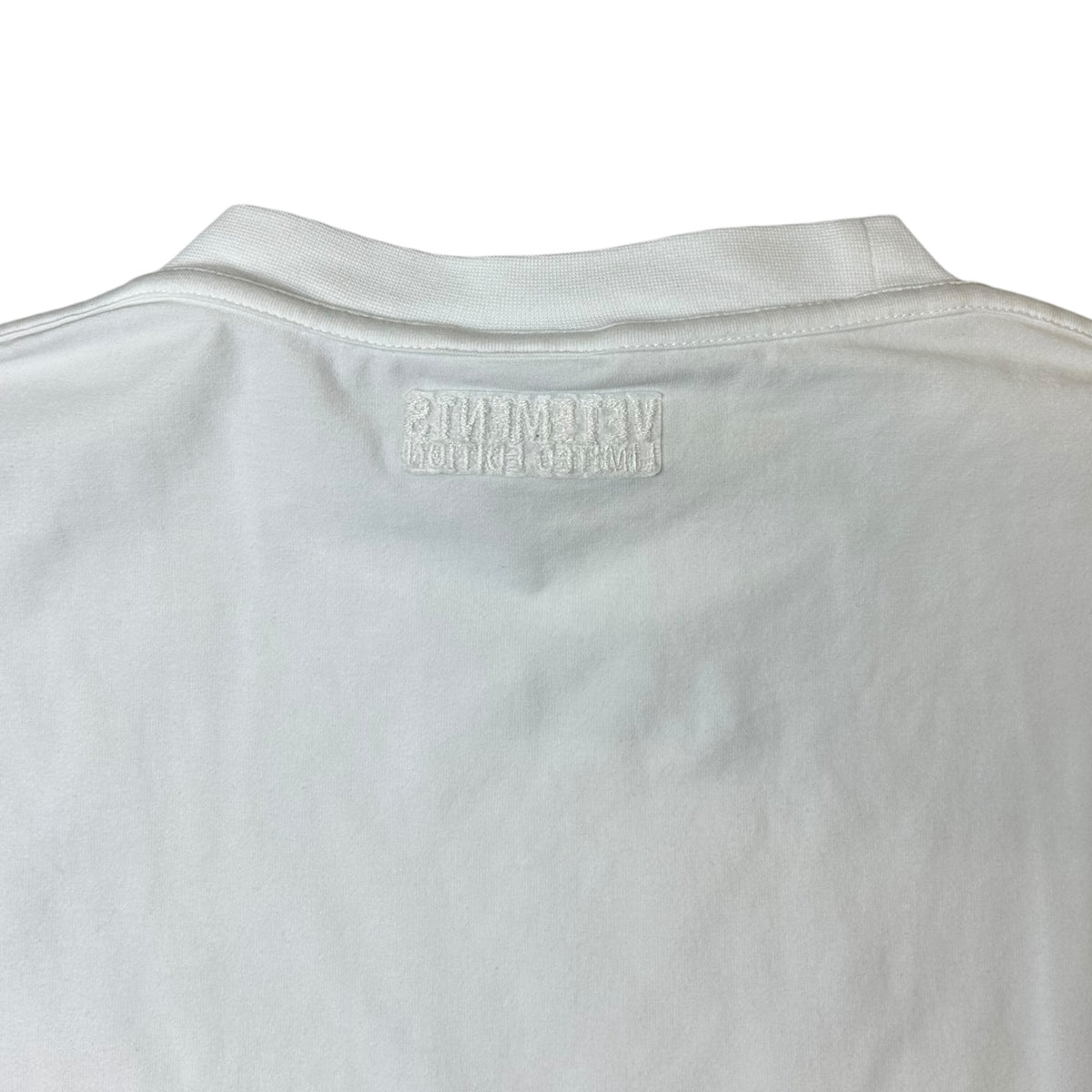 Vetements Women's White Slim Fit T-Shirt