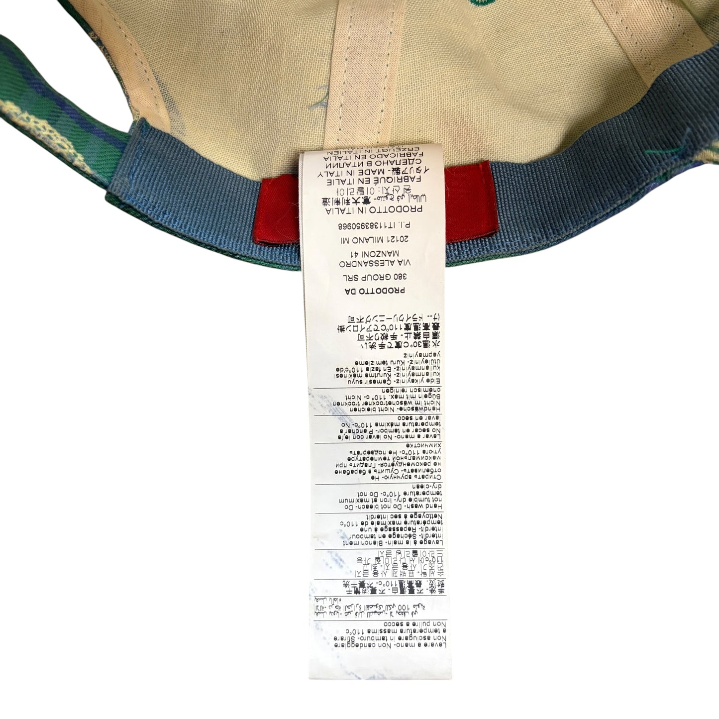 424 Paisley Plaid Cap