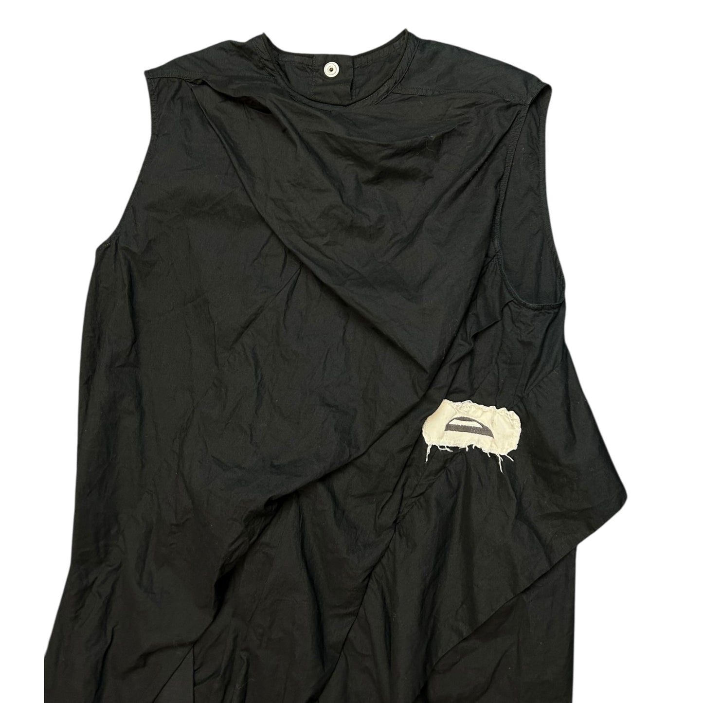 Rick Owens SS 16 cyclops teeth fangs vamp sleeveless tunic