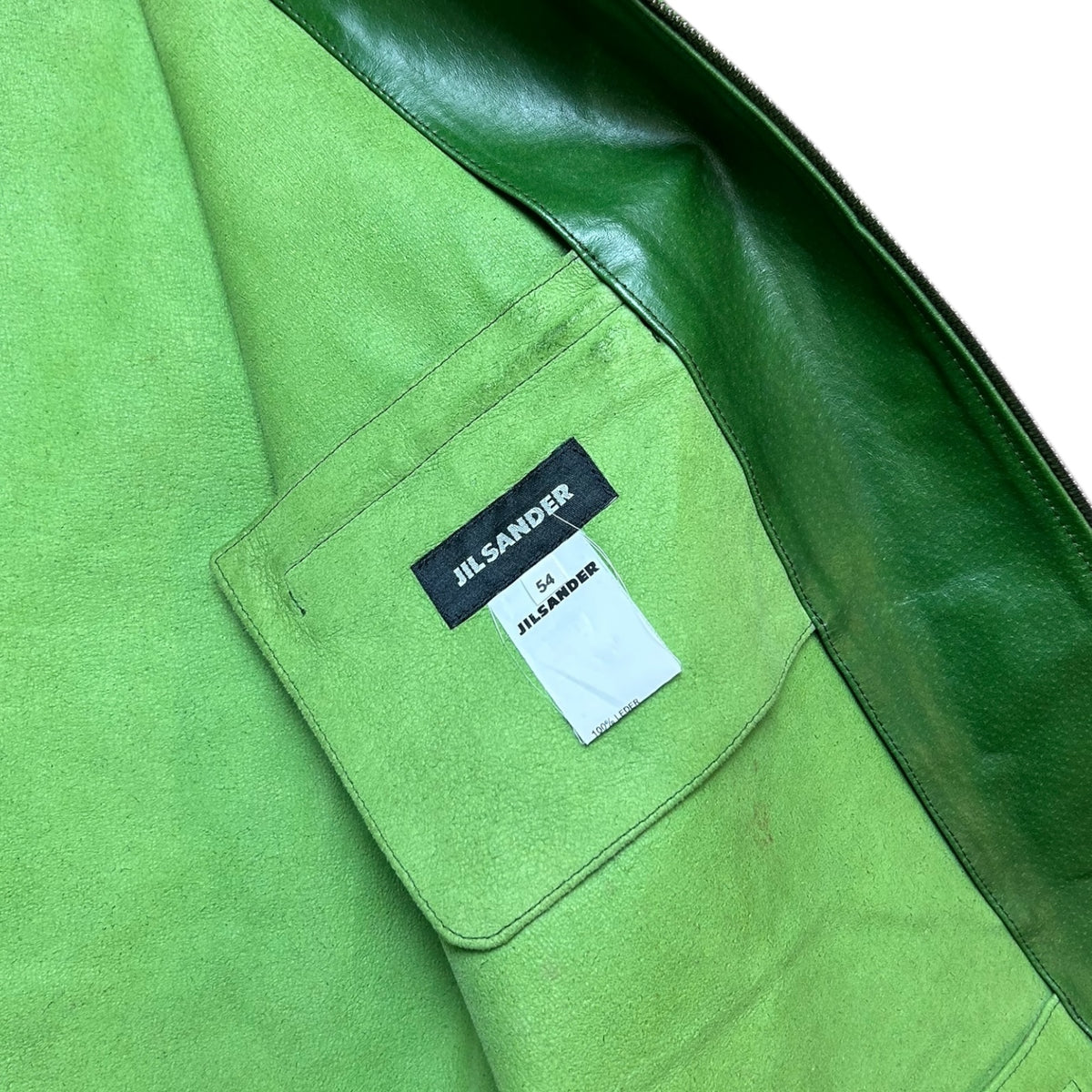Jil sander 90’s lamb leather jacket