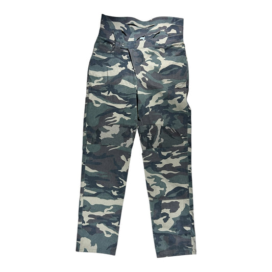 Juntae Kim SS/24 knitted belt camouflage trousers