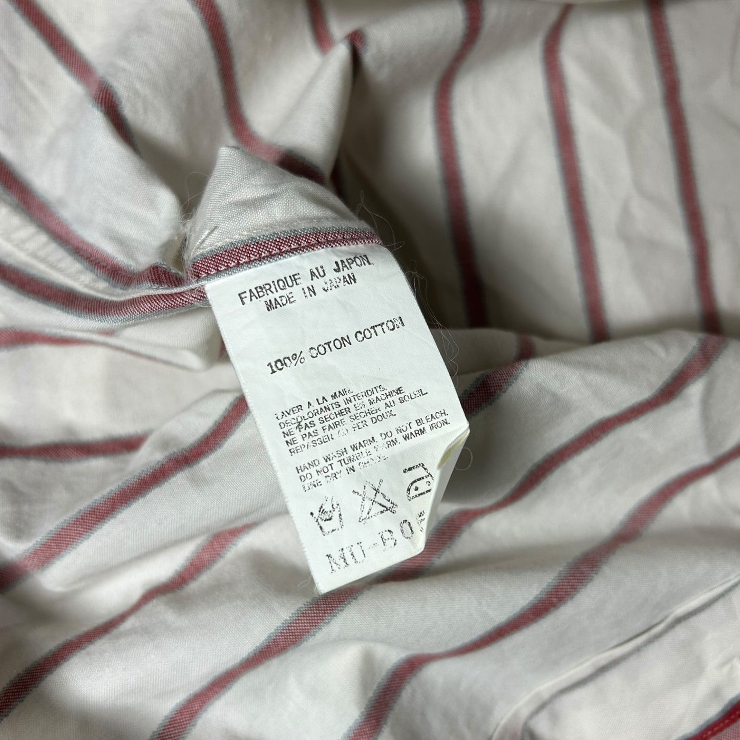 Yohji Yamamoto Y’s for men pinstriped shirt