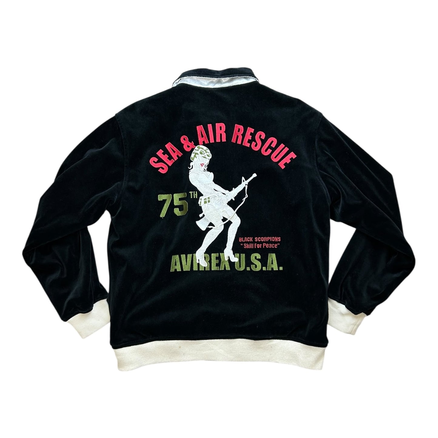 AVIREX USA limited edition velvet bomber Jacket