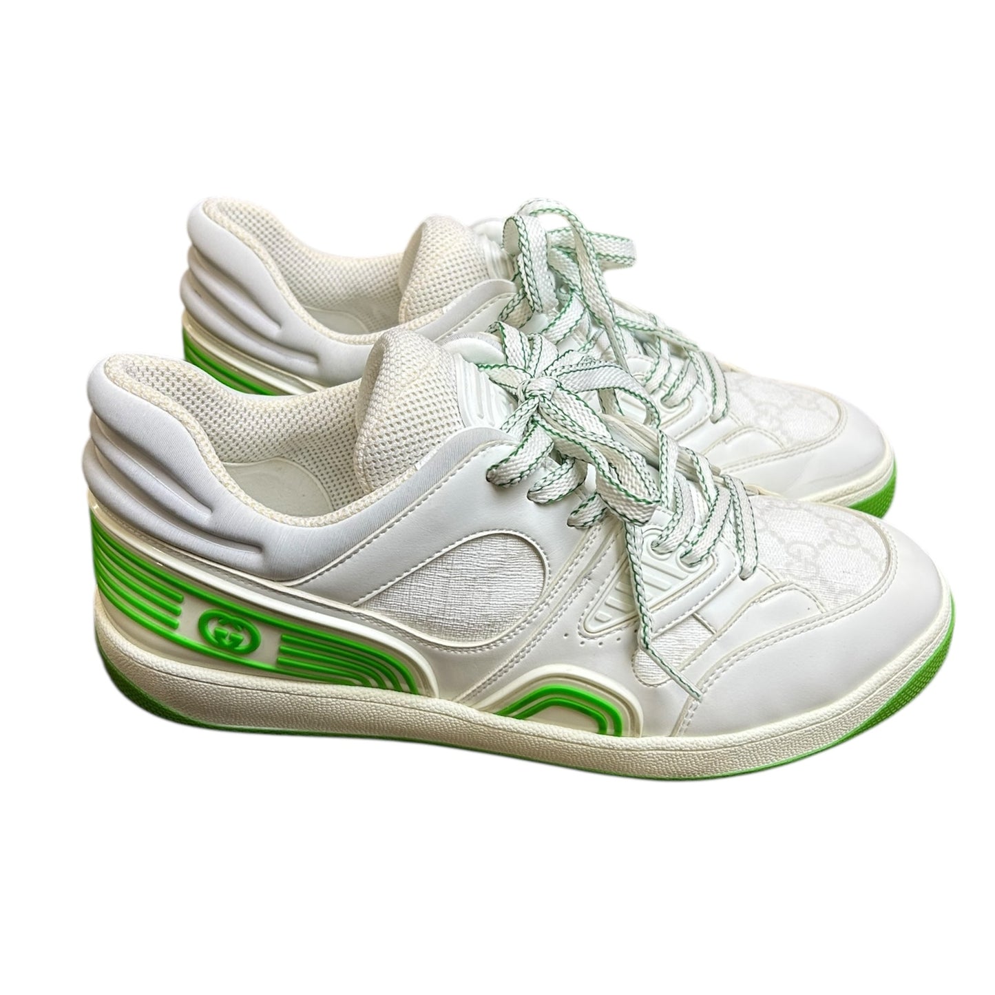 Gucci Basket Low White Demetra Green