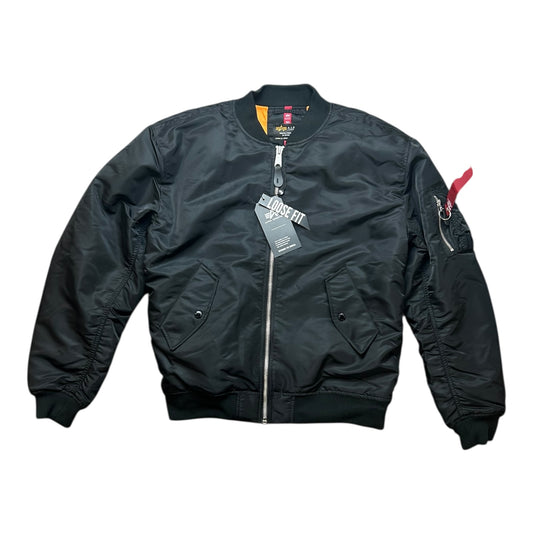 Alpha Industries black bomber jacket