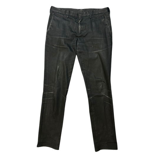 Prada waxed denim jeans