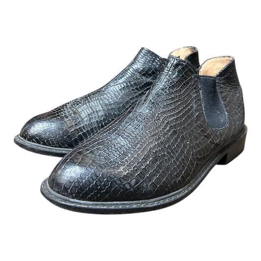 dirk bikkembergs 1990’s lizard print leather shoes