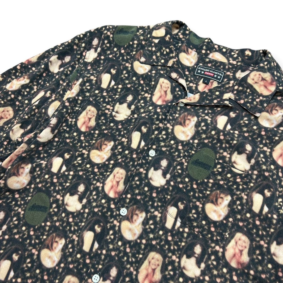Supreme x Hysteric Glamour SS21 Blurred Girls Rayon Short-Sleeve Shirt