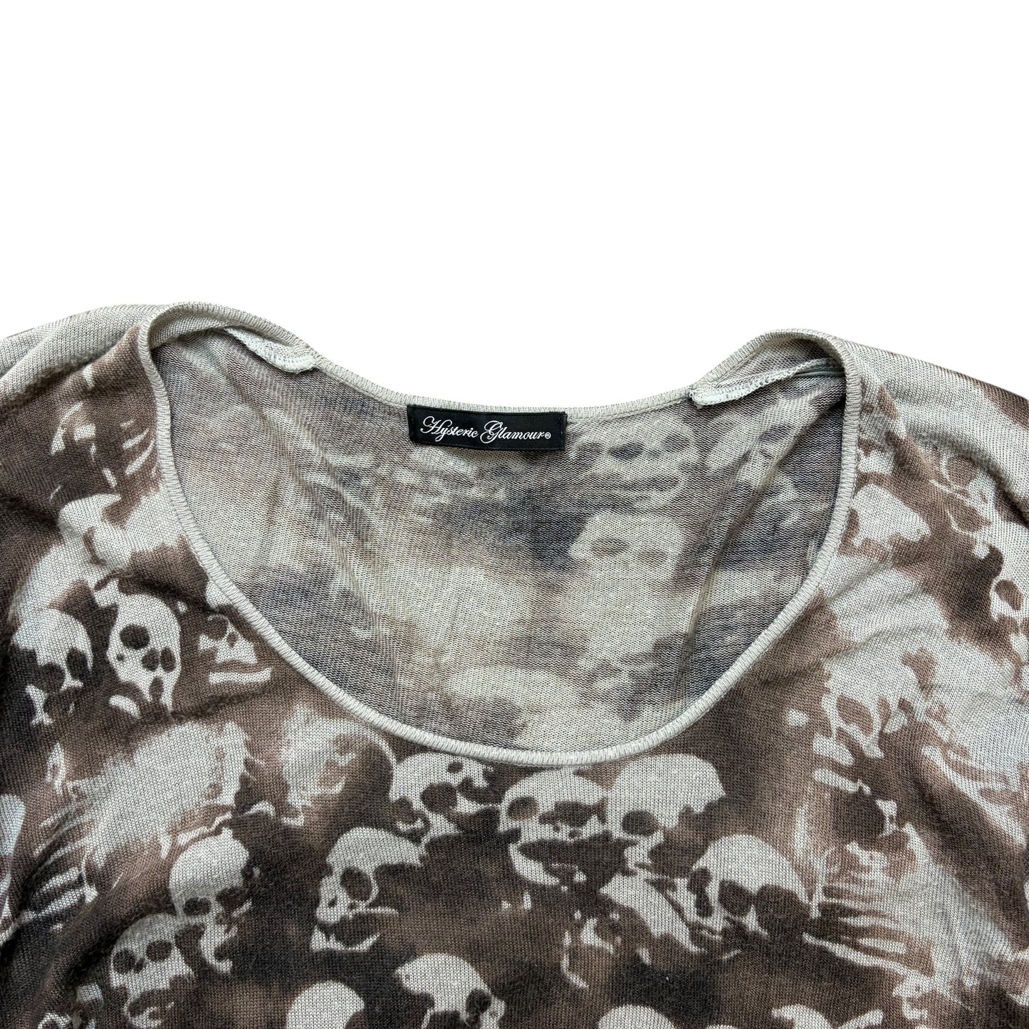 The Hysteric Glamour Skull Knitted Long Sleeve T-Shirt