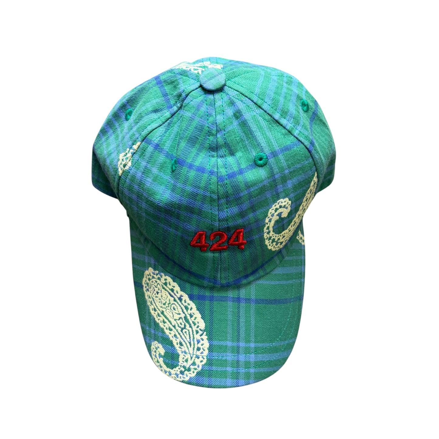 424 Paisley Plaid Cap