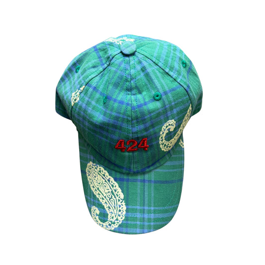 424 Paisley Plaid Cap