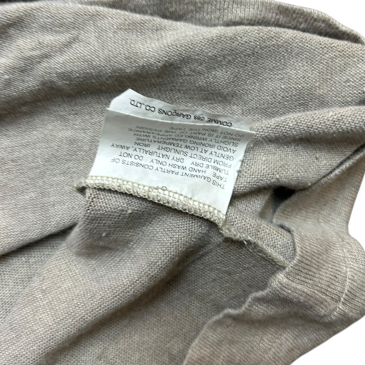 Comme des Garçons Homme Plus 1996 grey V-neck T-shirt