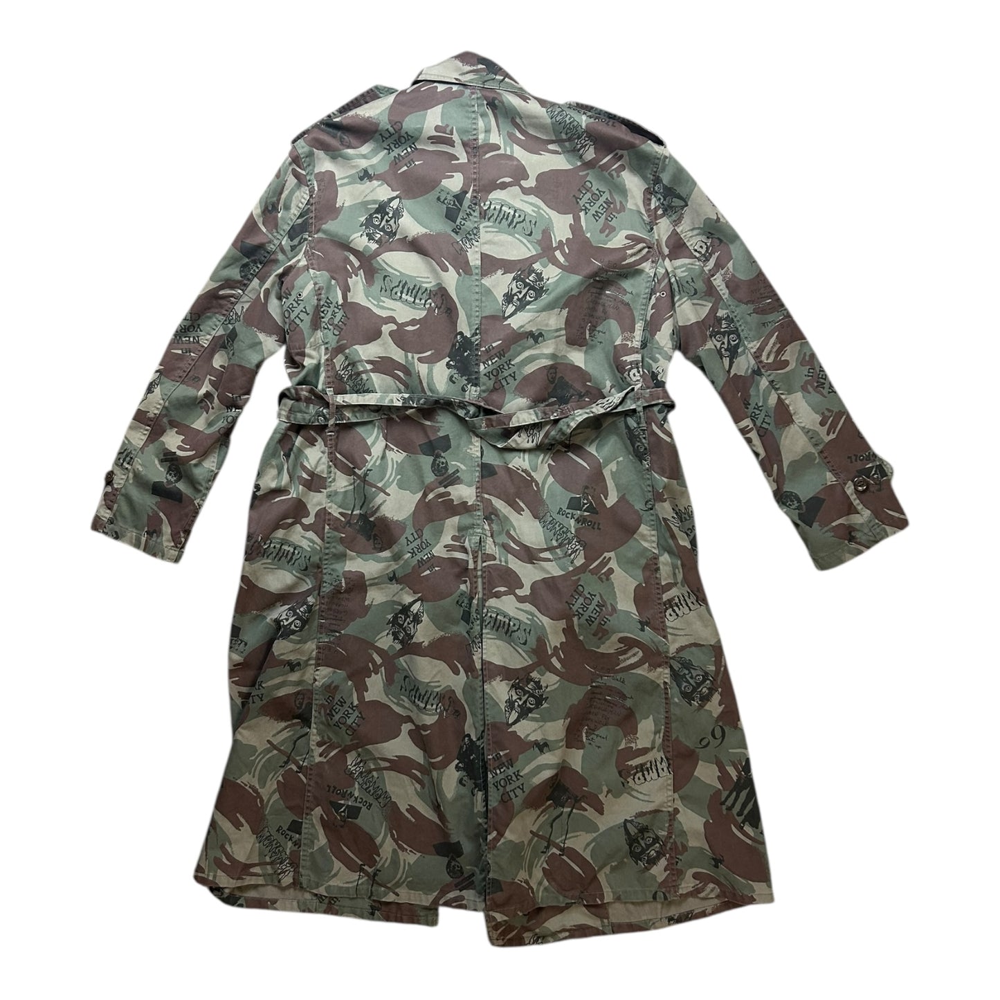 Hysteric Glamour X CRAMPS camo trench coat