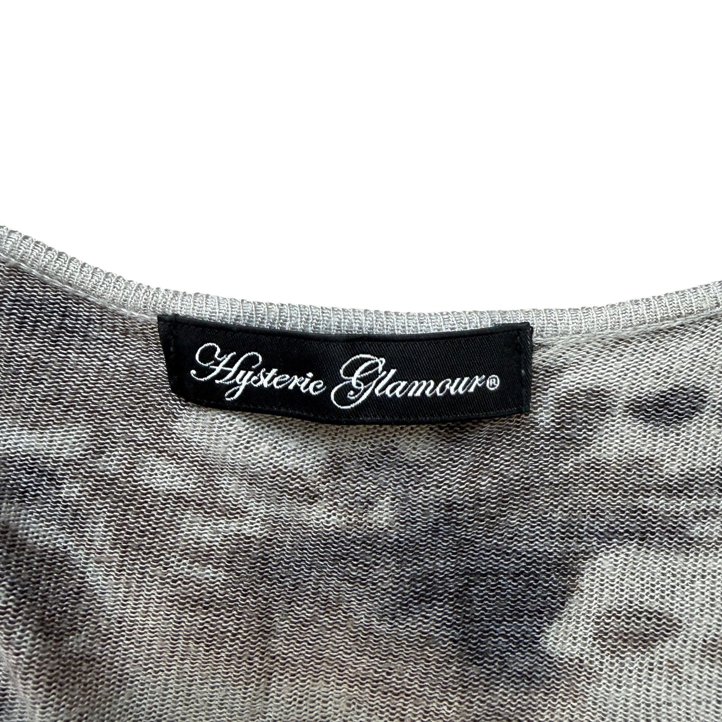 The Hysteric Glamour Skull Knitted Long Sleeve T-Shirt