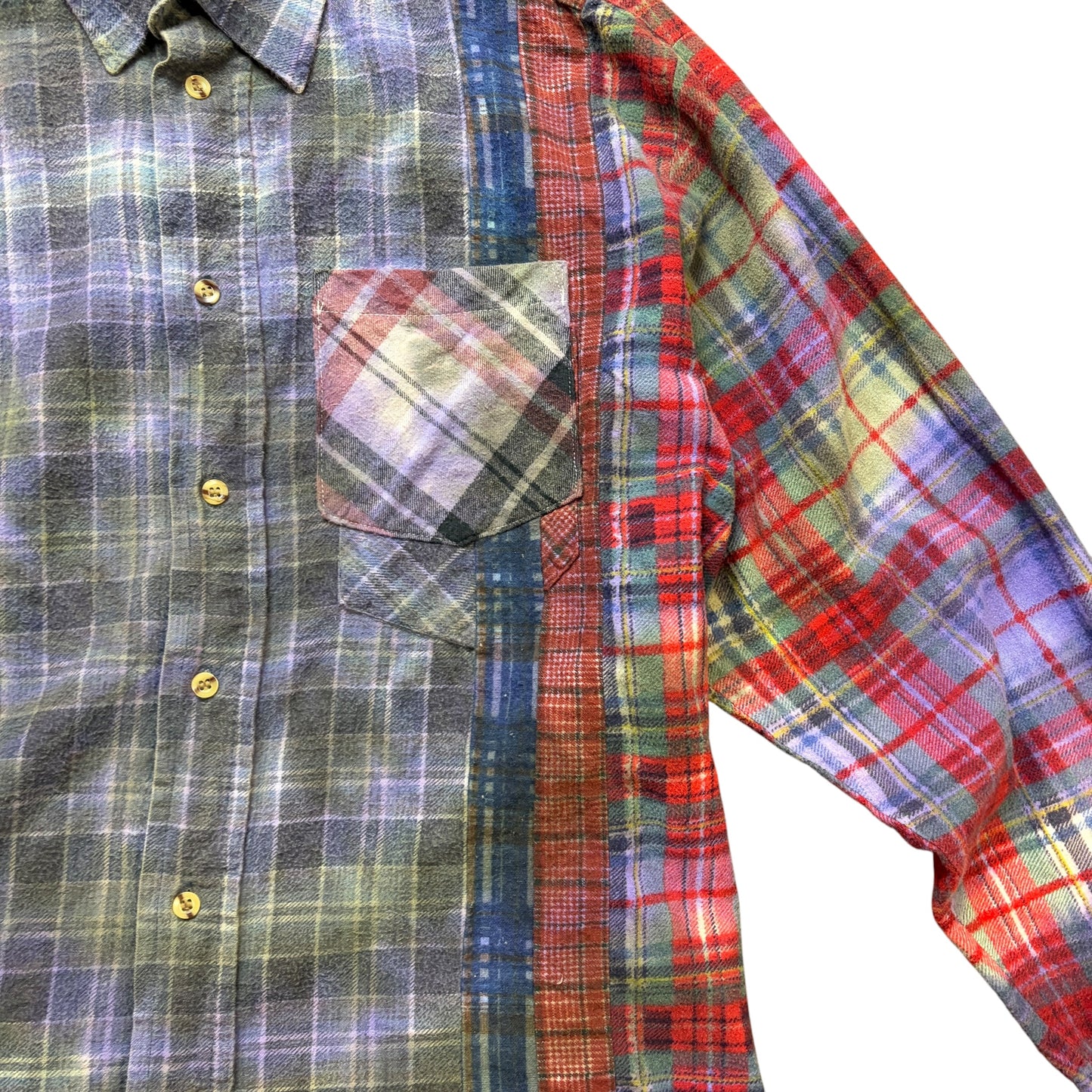 Needles Rebuild 7 Cut Flannel Shirt