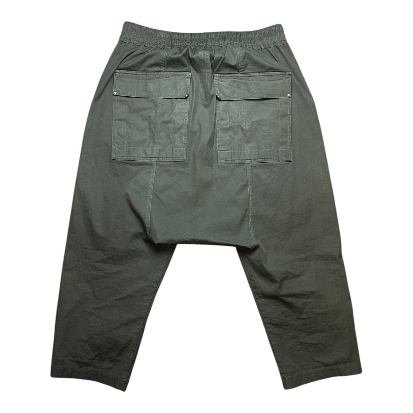 Rick Owens STROBE FW22 Green cropped trousers