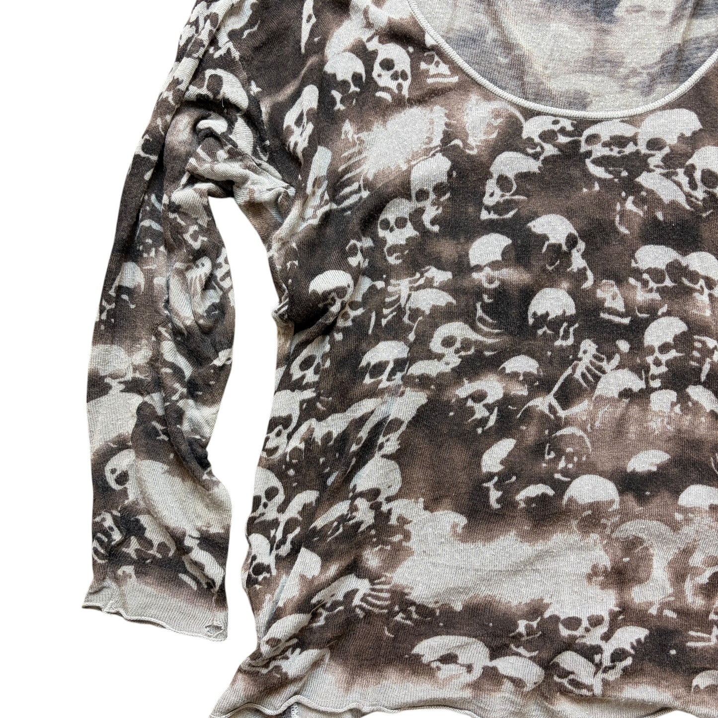 The Hysteric Glamour Skull Knitted Long Sleeve T-Shirt