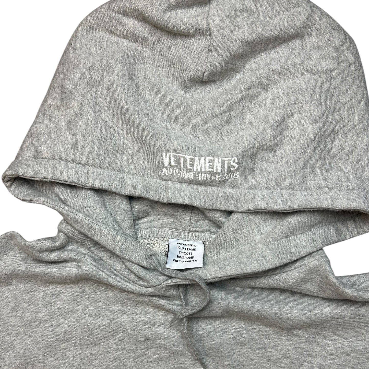 Vetements Eyes hoodie maxi dress