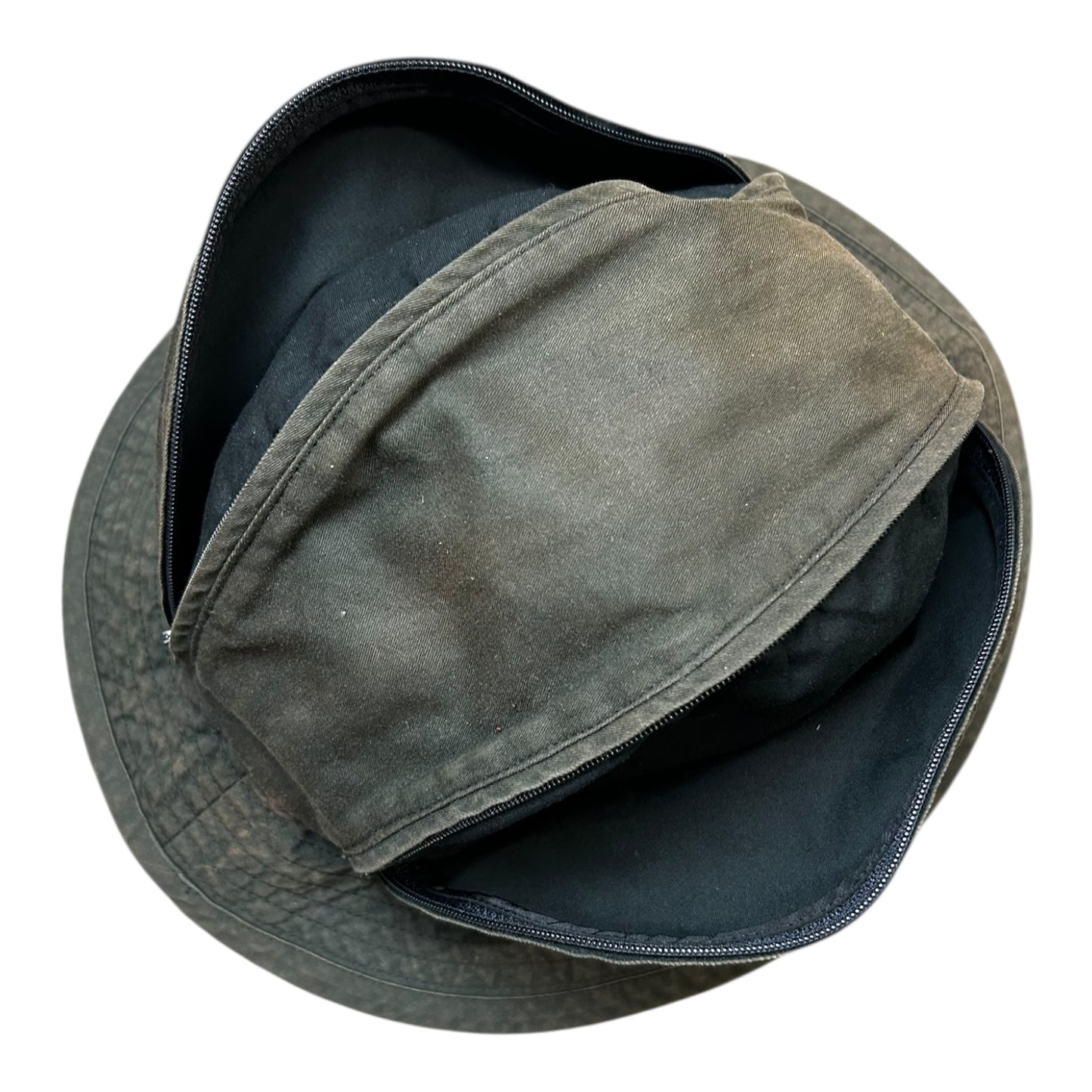 Yohji Yamamoto 80s zip pocket bucket hat